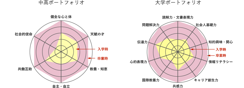 成長を確認するポートフォリオ